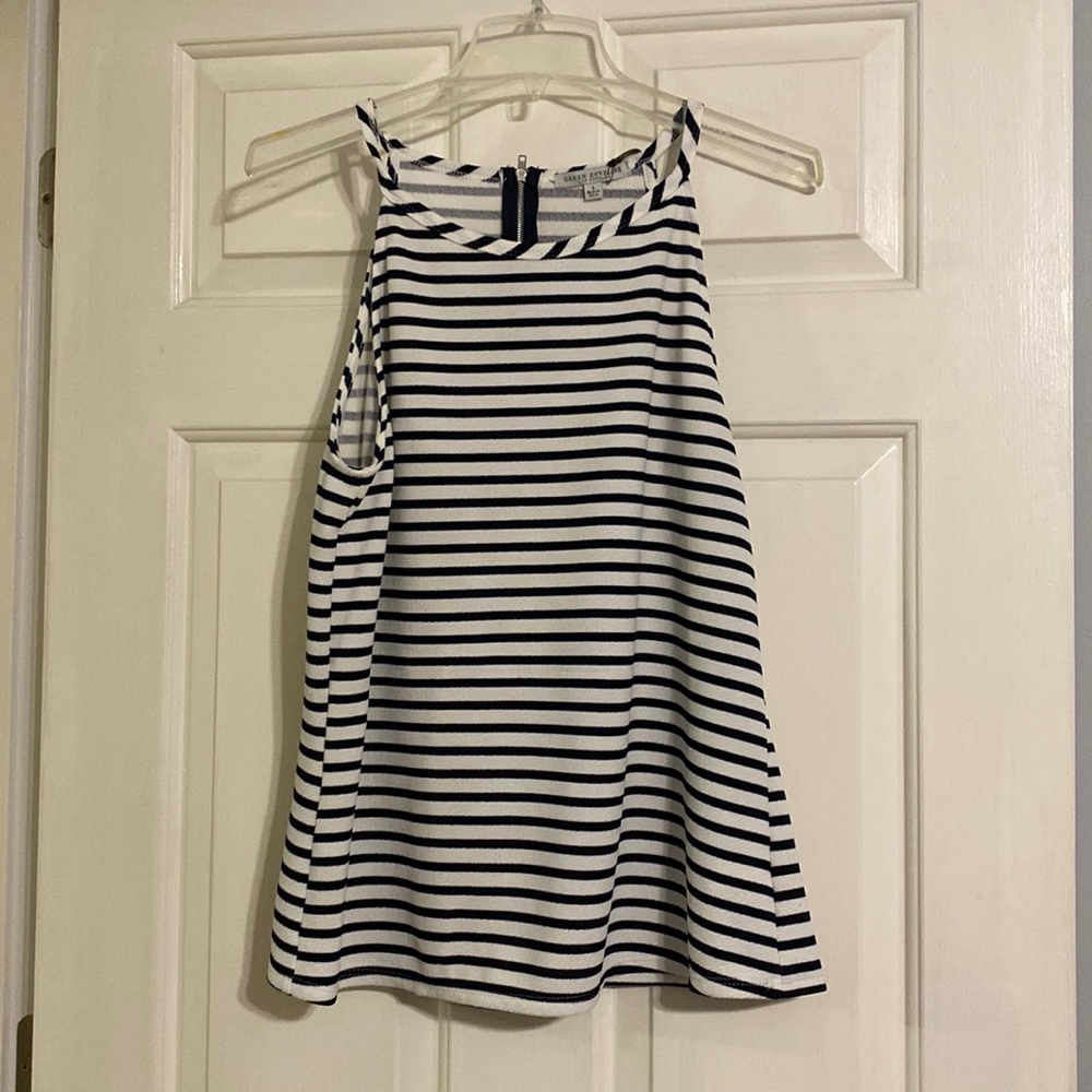 Black and White Stripe Tank Top!